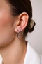 Heliophilia Silver Pendientes de Latón con Circón en Plata